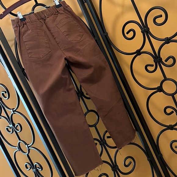 OAK + FORT 4218 Brown Pants - Picture 8 of 13